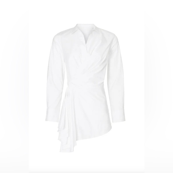 Natori Cotton Poplin Drape Shirt - Picture 3 of 3